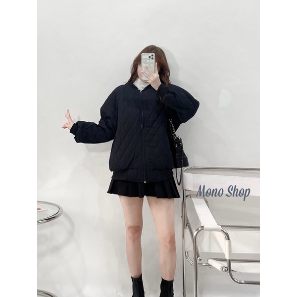 Áo phao chần ô trám 2 túi bo viền chất đẹp Ảnh thật/ hàng sẵn | BigBuy360 - bigbuy360.vn