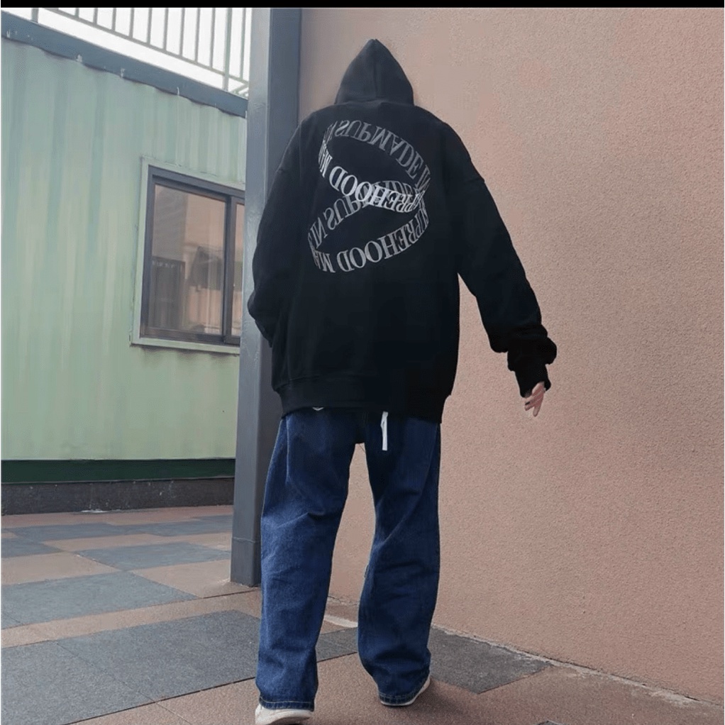 ÁO KHOÁC HOODIE DÂY KÉO CÓ NÓN TRÙM ĐẦU FORM RỘNG BẢN IN CHỮ SIÊU NGẦU CHỐNG NẮNG CỰC TỐT