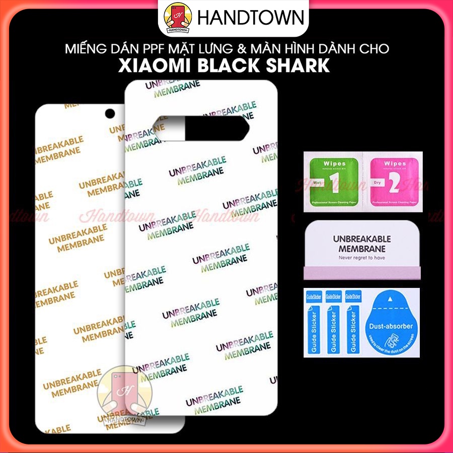 Miếng Dán PPF Màn Hình và Mặt Lưng Xiaomi Black Shark 4 4 Pro 3 3 Pro 2 2 Pro 3S Helo 5 6 7 Pro Kính Cường Lực Dẻo