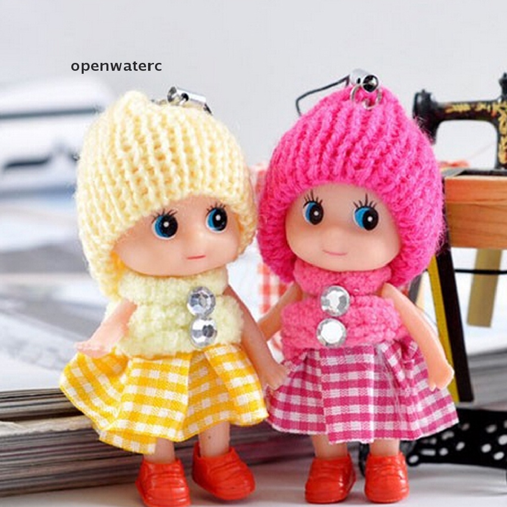 1 Búp Bê Đồ Chơi Mini Mềm Mại Kích Thước 8cm Trang Trí Điện Thoại