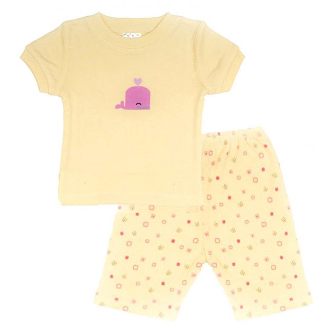 Bộ quần áo cộc tay pijama bé gái lullaby