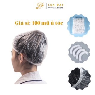 [SỈ SALON] 100 Mũ Ủ Nilion dùng 1 lần, Mũ Trùm Đầu Nilon Tiện Dụng Cho Salon Chuyên Nghiệp
