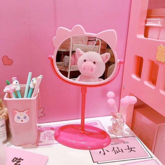 Gương đứng để bàn Hello Kitty