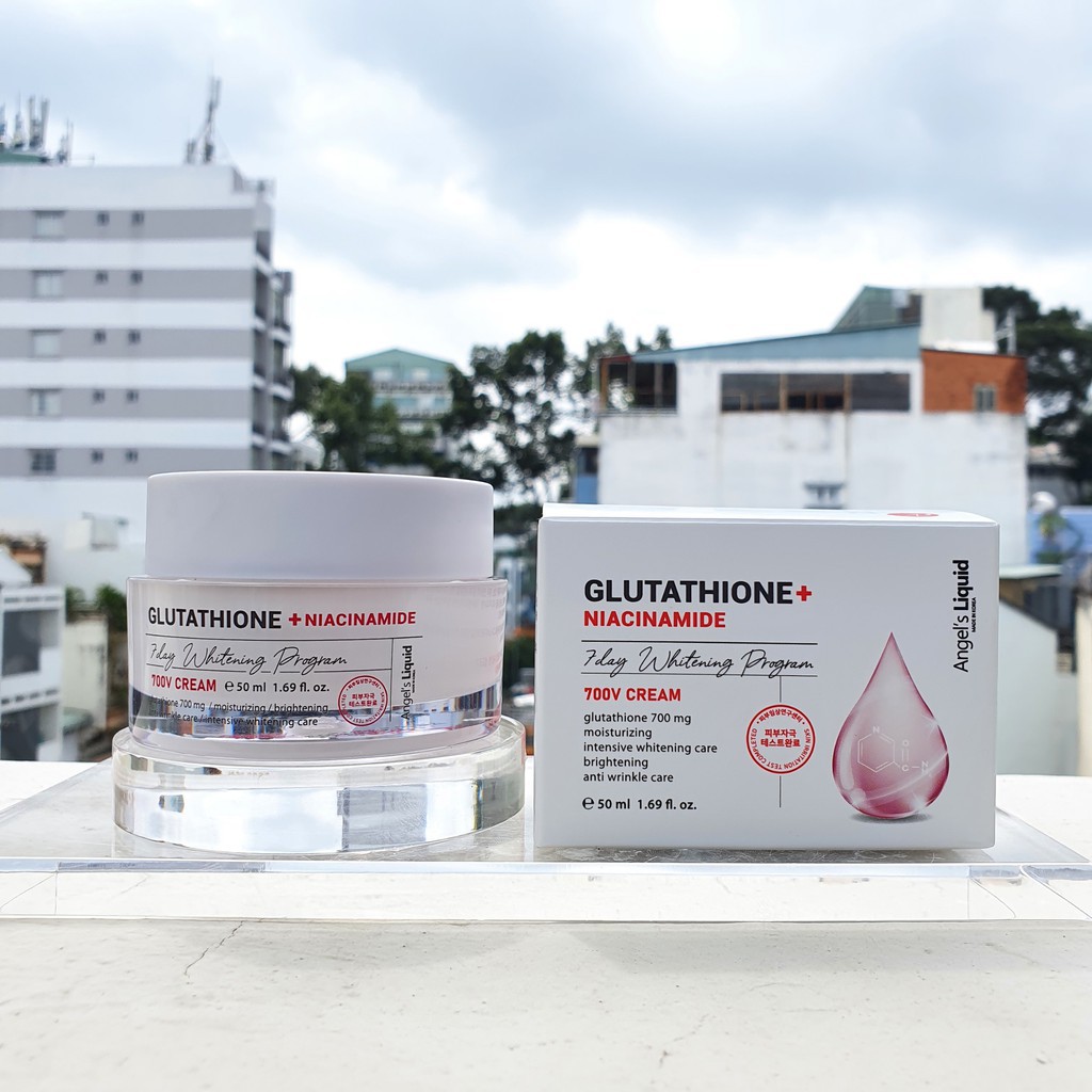 Kem Dưỡng Trắng Da Angel’s Liquid 7 Day Whitening Program Glutathione 700 V-cream 50ml ( Đêm)