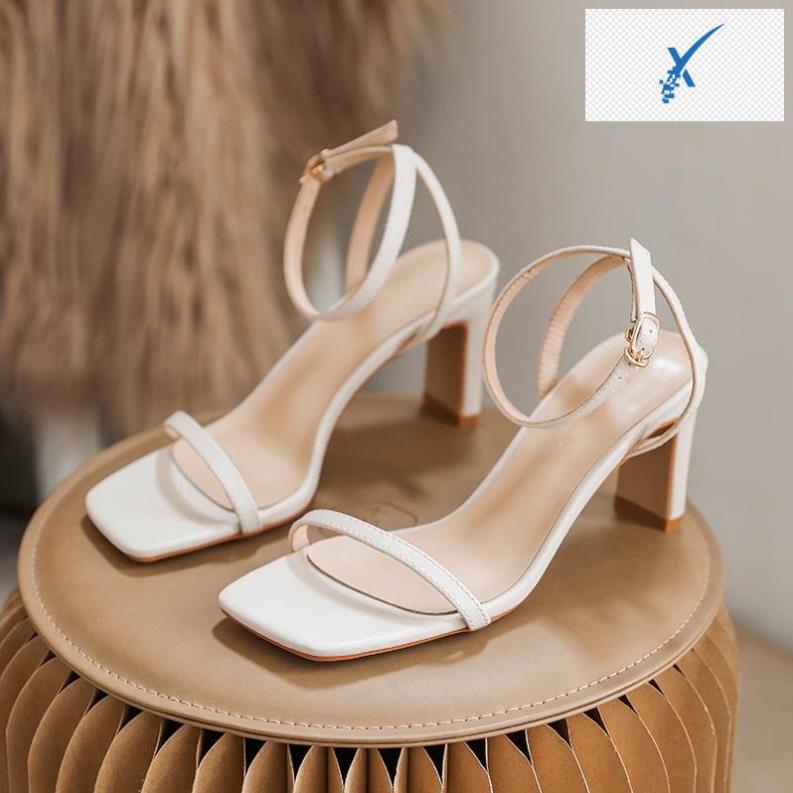 🖐️ Giày Sandal DILY Quai Mảnh Gót Trụ 7cm_AA0279 🖐️