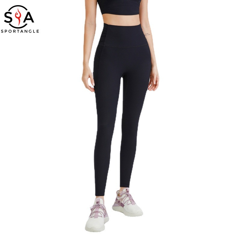【Sportsangel】Quần legging yoga thể thao lưng cao co giãn không có đường viền gây xấu hổ dành cho bạn nữ