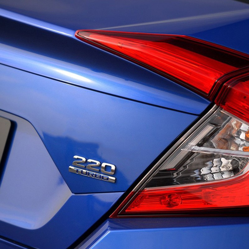 Miếng Dán Kim Loại In Chữ 2.4 210 220 370 gk5 vtec i-vtec turbo vti-Sawd Trang Trí Thân Xe Hơi honda civic city odyssey vezel crv accord
