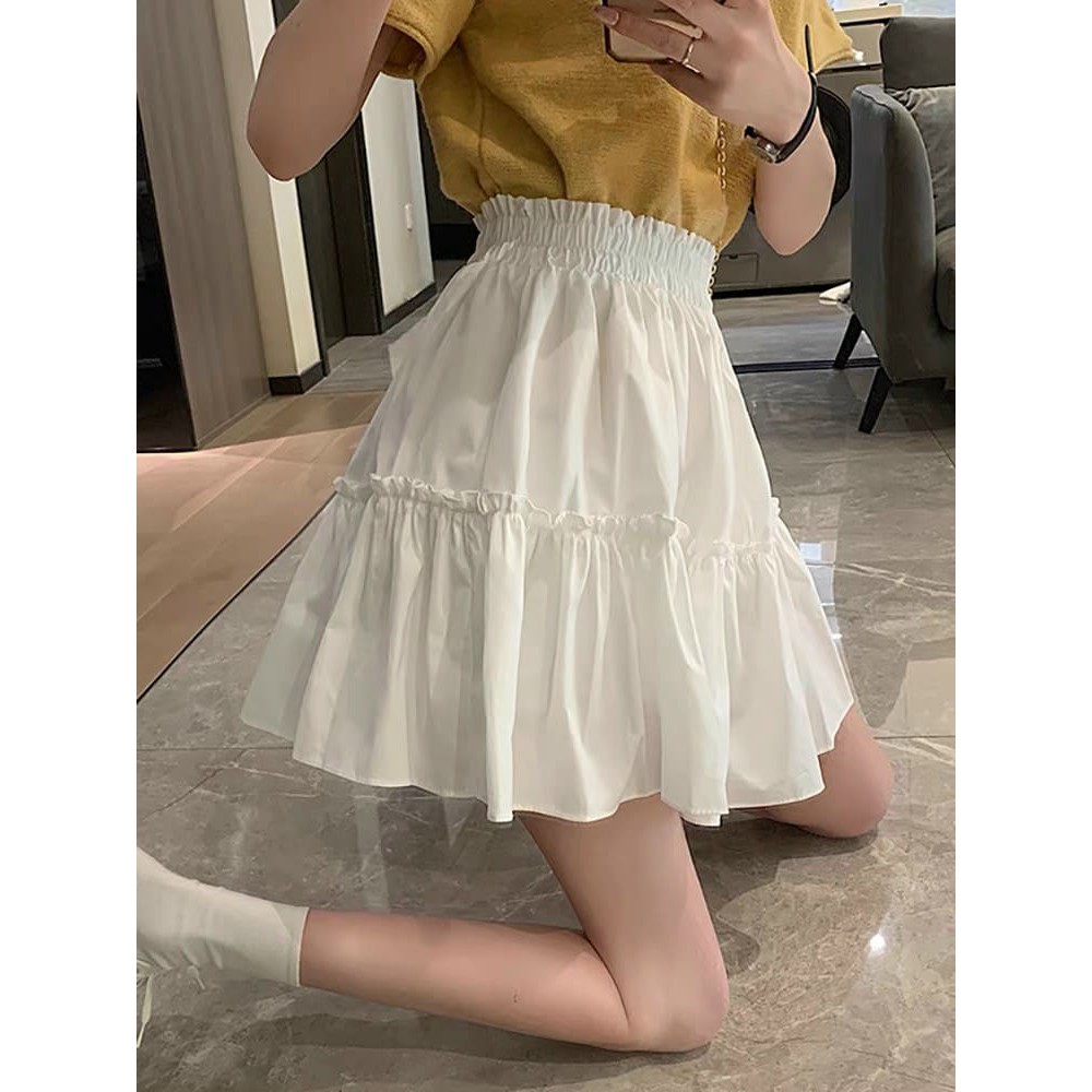 Chân váy ngắn 2 tầng VIETSTAR chân váy xòe ngắn kèm quần lót trong chất thô lụa mềm mát | BigBuy360 - bigbuy360.vn