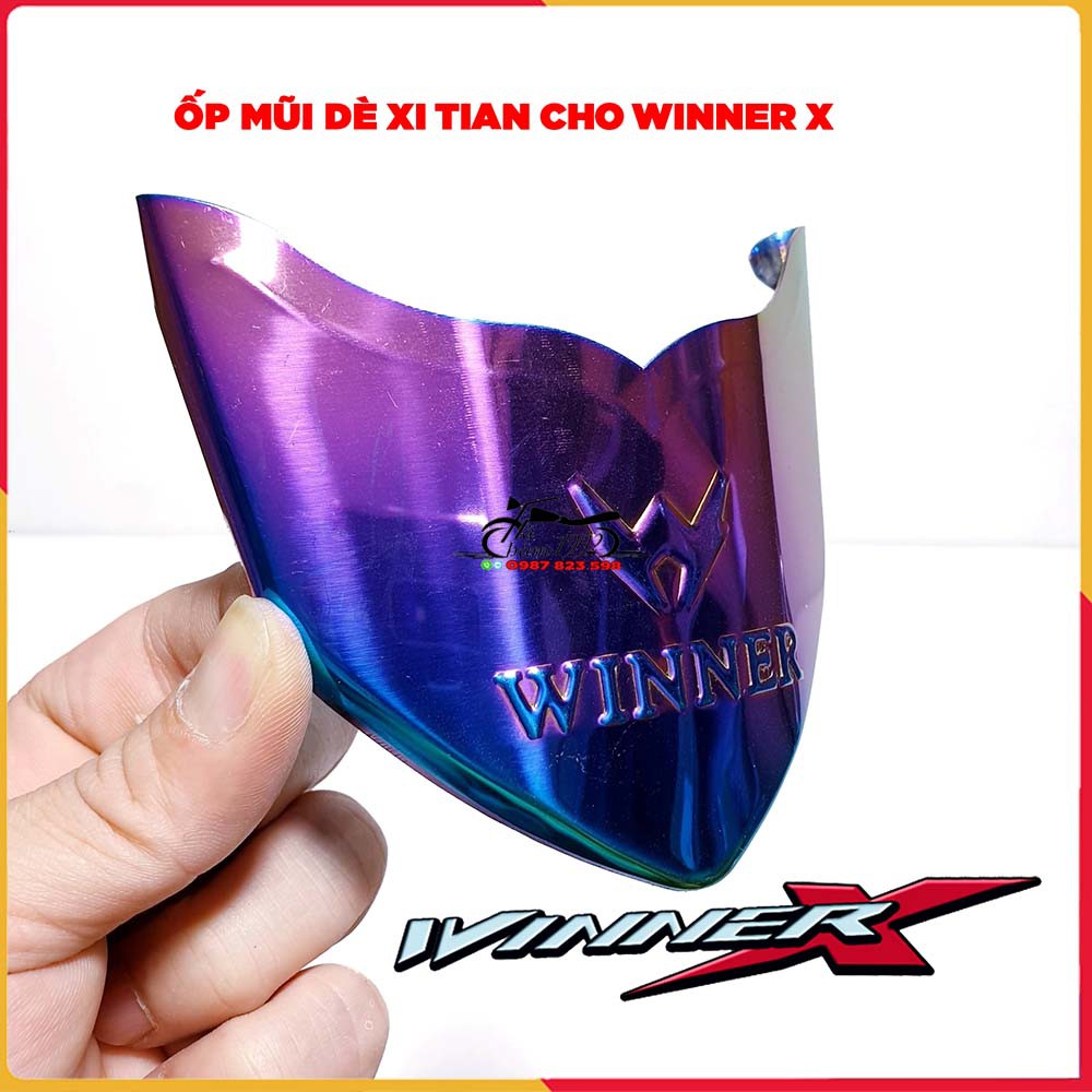 Bộ Ốp Mỏ Dè Cho Winner X 2019 - 2022 Màu Titan - Bảo Vệ Mũi Dè Winner X v2, V3