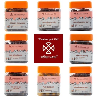 Ô mai mận hồng lam nhiều vị hộp 500g