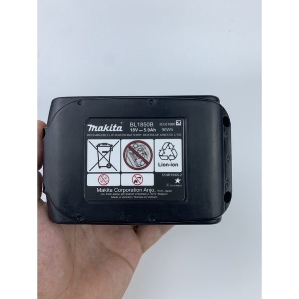 Vỏ makita 5s2p tem in, có tem đáy nhựa abs siêu đẹp full đầu đủ phụ kiện