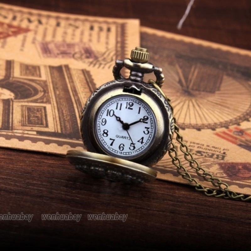 Đồng Hồ Quả Quýt Chạm Khắc Hoa Văn Phong Cách Vintage