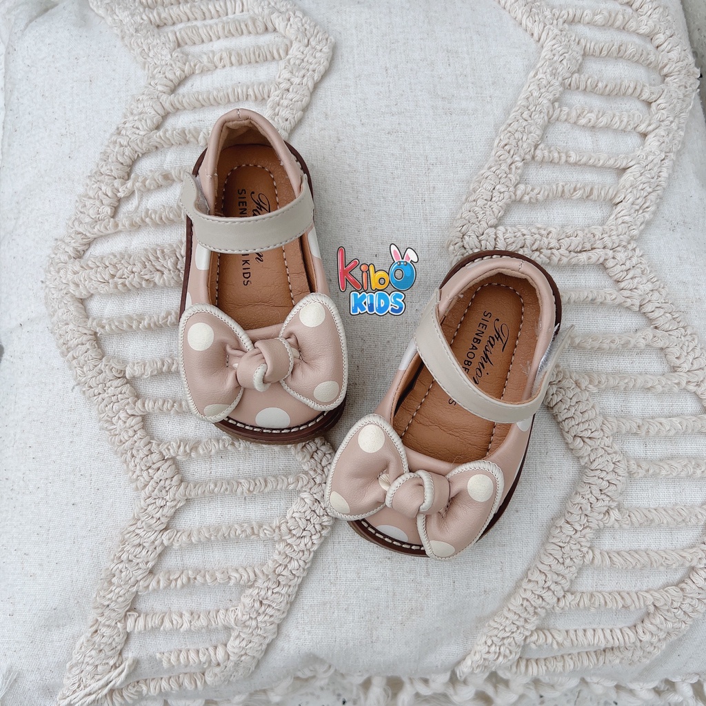 Giày Bé Gái - Giày búp bê da mềm phong cách Vintage BB4662 (có ảnh thật)