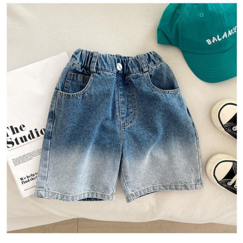 Quần Short Denim Màu Gradient Thời Trang Mùa Hè Dành Cho Bé Trai