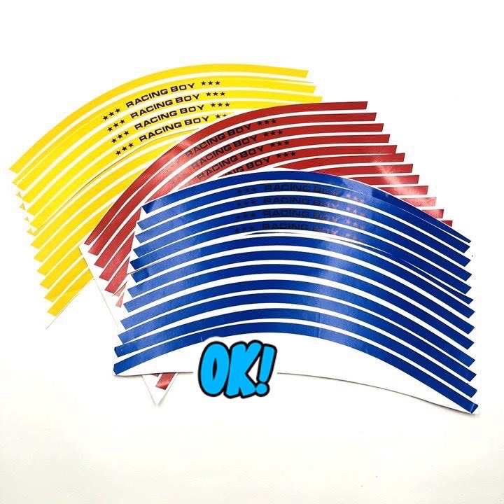 Tem Dán Vành Xe Máy Phản Quang 3M Racing Boy