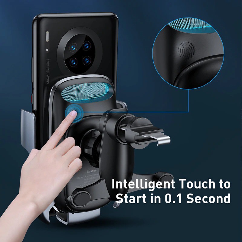 Giá Đỡ Điện Thoại, Đế Sạc Điện Thoại Không Dây Baseus Trên Ô Tô Sạc Nhanh 15W Cho Apple, Samsung | BigBuy360 - bigbuy360.vn