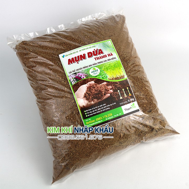 Mụn Dừa trồng rau mầm và hoa cây cảnh gói 1kg - GT15