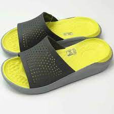 Dép lê cross literide slide nam cross nữ Hottrend LTRLE05 xám chuối