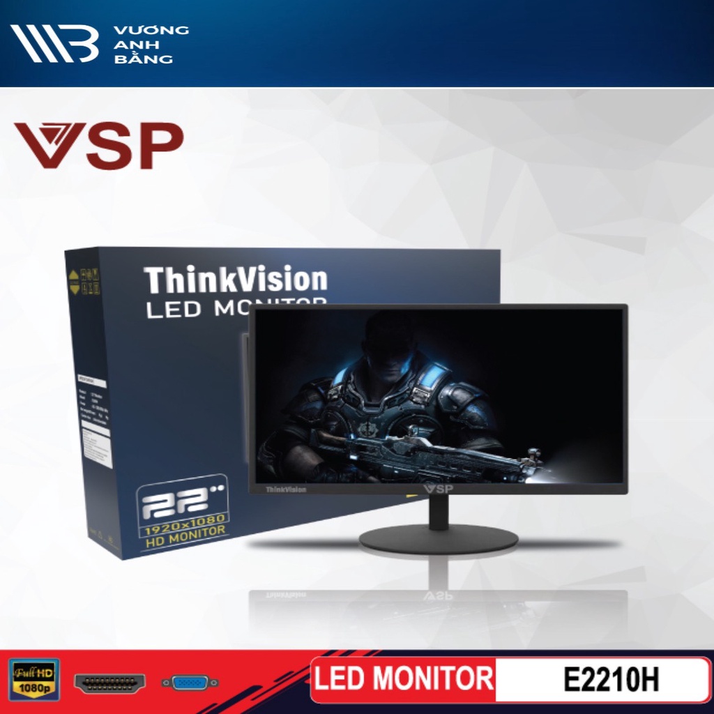 Màn hình LCD 22'' VSP E2210H (TN - VGA, HDMI, 1920x1080, 75Hz)- hàng Chính Hãng