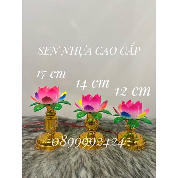 ĐÈN THỜ CAO CẤP SEN NHỰA NHỎ  1 CẶP