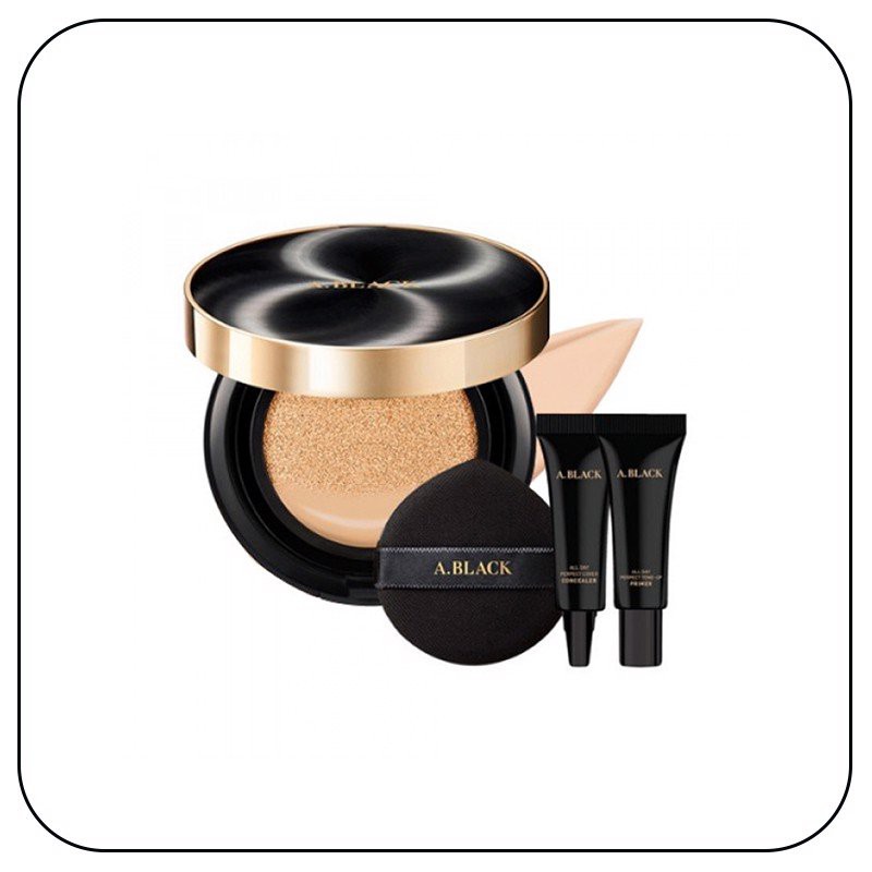 Set Phấn Nước A.BLACK All Day Perfect Cover Cushion 15g