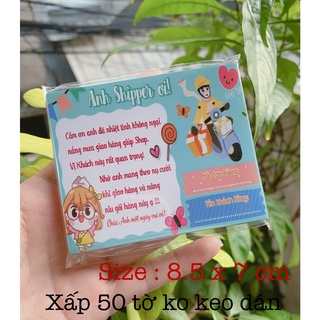 50 tờ giấy tem cám ơn