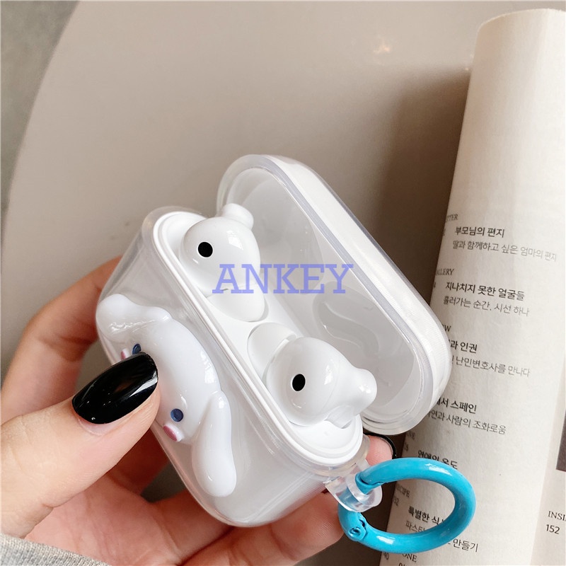 JBL T230NC TWS C260 Tune 225 / 220 TWS Vỏ Bảo Vệ Hộp Sạc Tai Nghe Bằng Silicn Họa Tiết Chú Chó Dễ Thương Chống Sốc/ Thấm Nước Kèm Móc Treo Tiện Dụng Cho