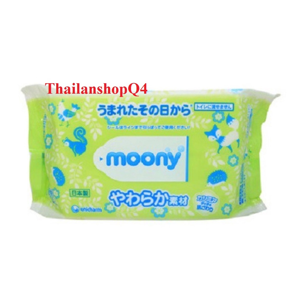 KHĂN GIẤY ƯỚT MOONY 80 tờ/ bịch