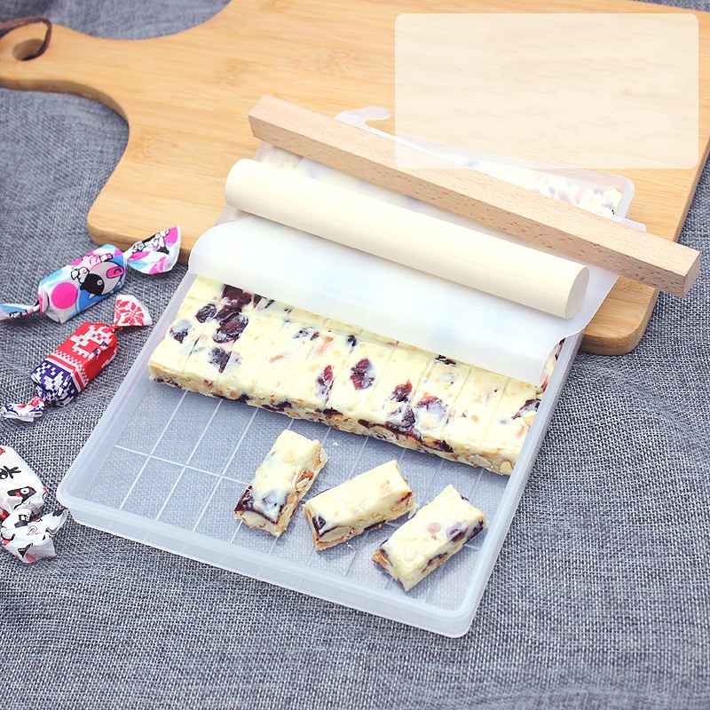 Khuôn Kẹo Nougat 60 viên, đế Rời 5 chi tiết, chống dính tốt
