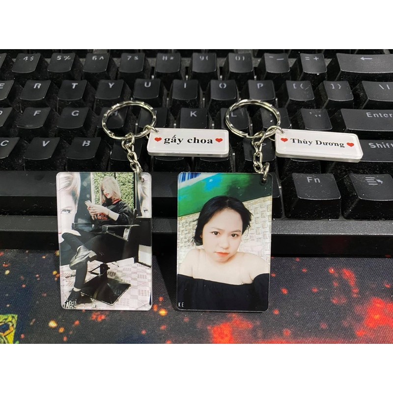 Móc khoá đôi kèm bảng tên💗💗