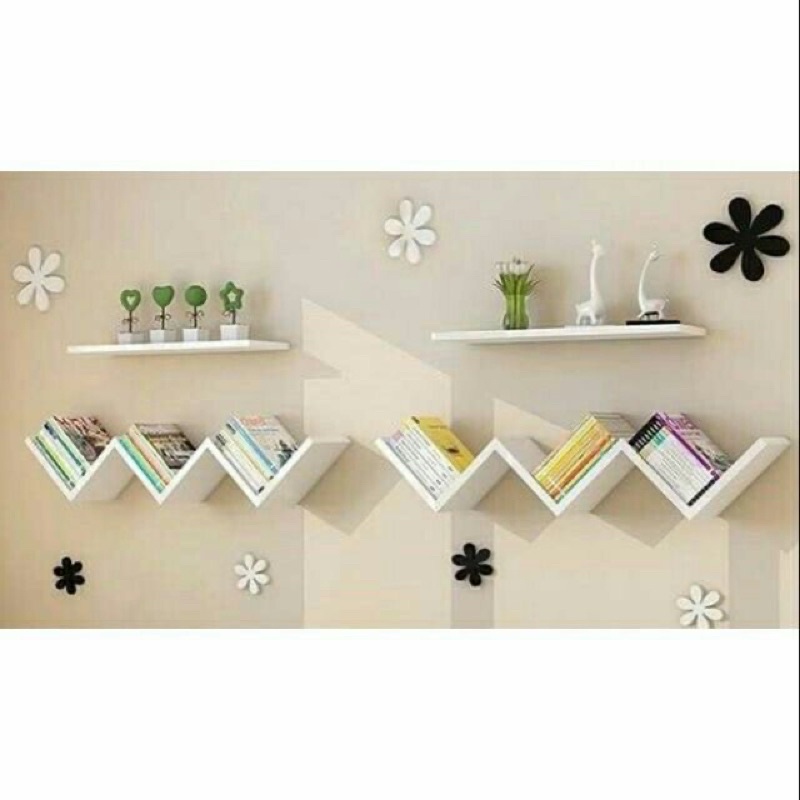 Kệ sách chữ V HOÀNG HUY DECOR Kệ gia dụng kệ đa năng kích thước 25x25x15 giá tốt
