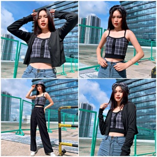 Combo 2 áo Cookie Plaid by Natthy Style