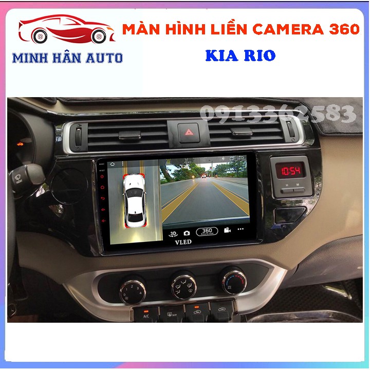 Bộ màn hình liền camera 360 cho xe KIA RIO- màn hình dvd android cho xe hơi, camera 360,đồ chơi ô tô giá rẻ