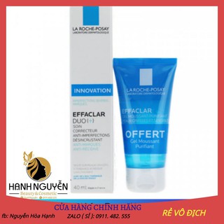 Sét Kem Giảm Mụn Dou+ La Roche Posay 40ml Tặng Sữa Rửa Mặt 50ml