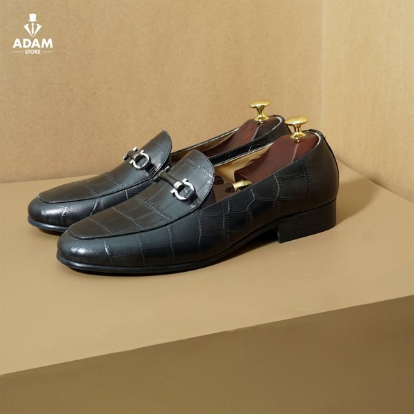 GIÀY DA NAM ADAM STORE ĐEN SẦN GUCCI M4L48