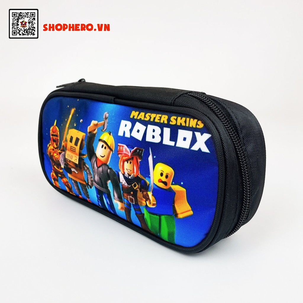 Túi đựng bút Roblox MS4 chất liệu vải canvas dày dặn, tiện ích dành cho bé