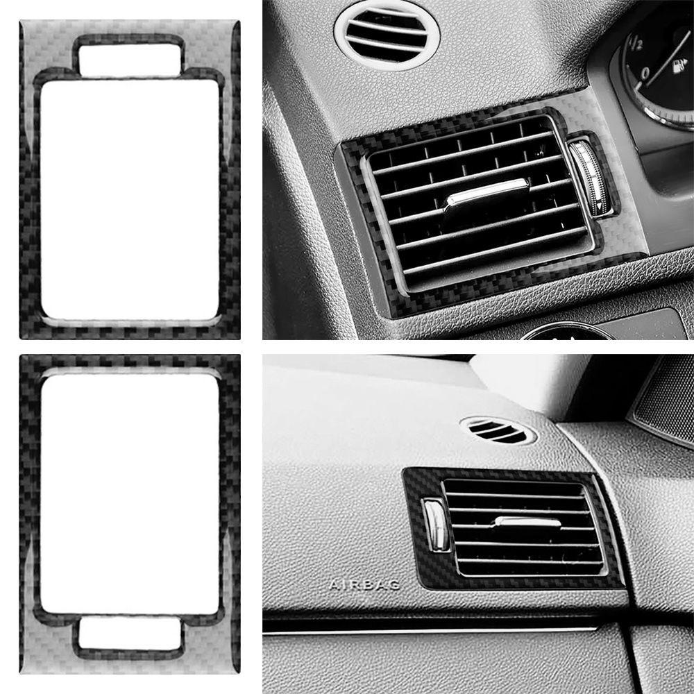 Set 2 Vòng Dán Trang Trí Ống Xả Khí Xe Hơi Benz C Class W204 2007-2010