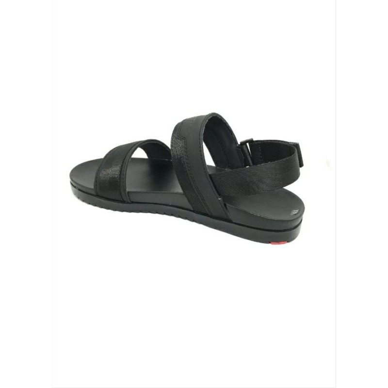 Giày quai hậu đẹp có 2 quai dán ngang cho thanh niên màu đen ( sandal / xăng đan ) - TT7104.06