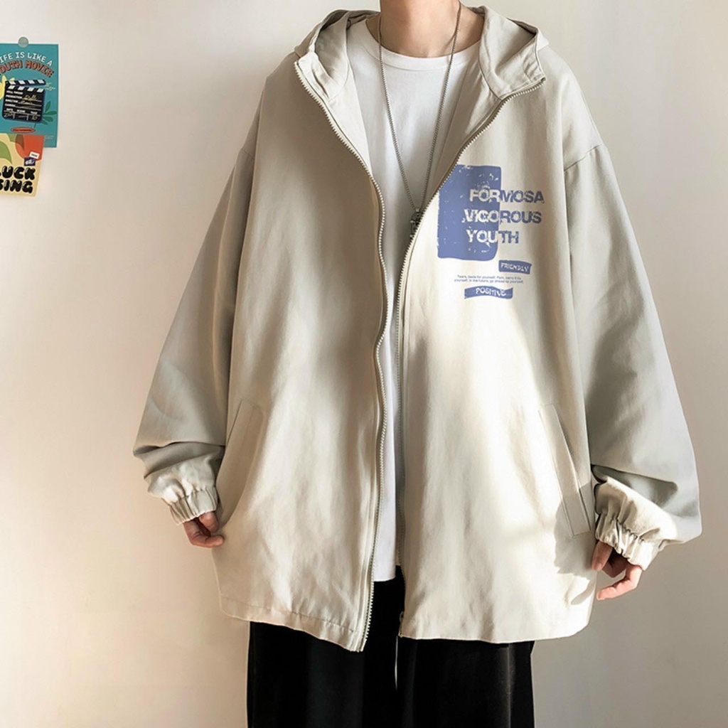 Áo khoác dừ thời trang nam, form áo rộng rãi chuẩn phong cách hàn quốc