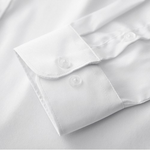 Áo sơ mi nam nữ dài tay Unisex basic trơn Chất cotton lụa mịn mát form rộng suông Rebede Shop - SML