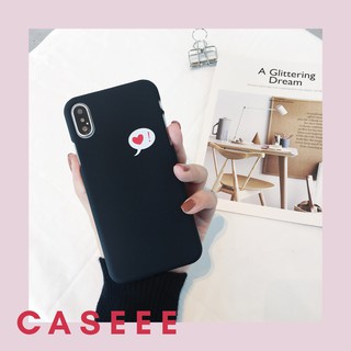 Ốp lưng iphone vỏ cứng "tim đen" iphone 6/7/8/x/xs/xsmax/xr