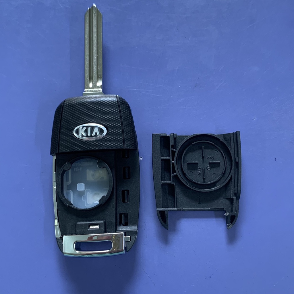 Vỏ Chìa Khóa Gập Thông Minh Dành Cho Xe KIA 4 Nút Bấm [Màu Đen]