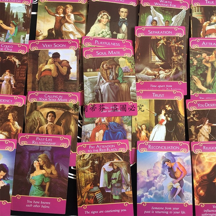Set 50 tấm thẻ bài tiếng Anh hình kỳ lần/ thiên thần/ phù thủy độc đáo chất lượng cao