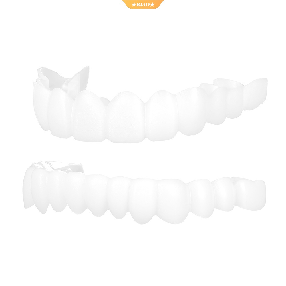 Bộ 2 Cặp Răng Giả Veneers Trắng Giả Tạm Thời Hoàn Hảo Thoải Mái Vừa Vặn