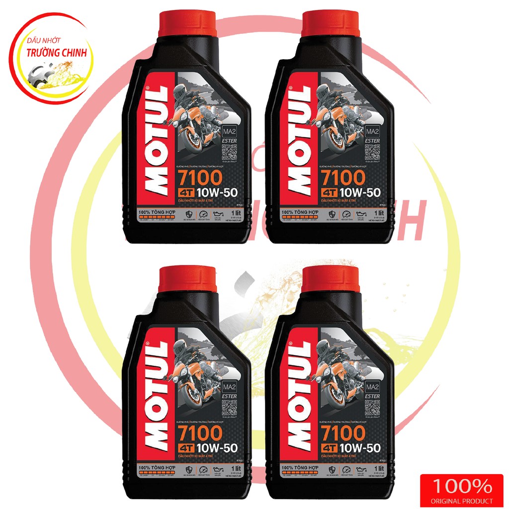 Nhớt Motul 7100 10W50 dành cho xe số xe côn Bình 1L