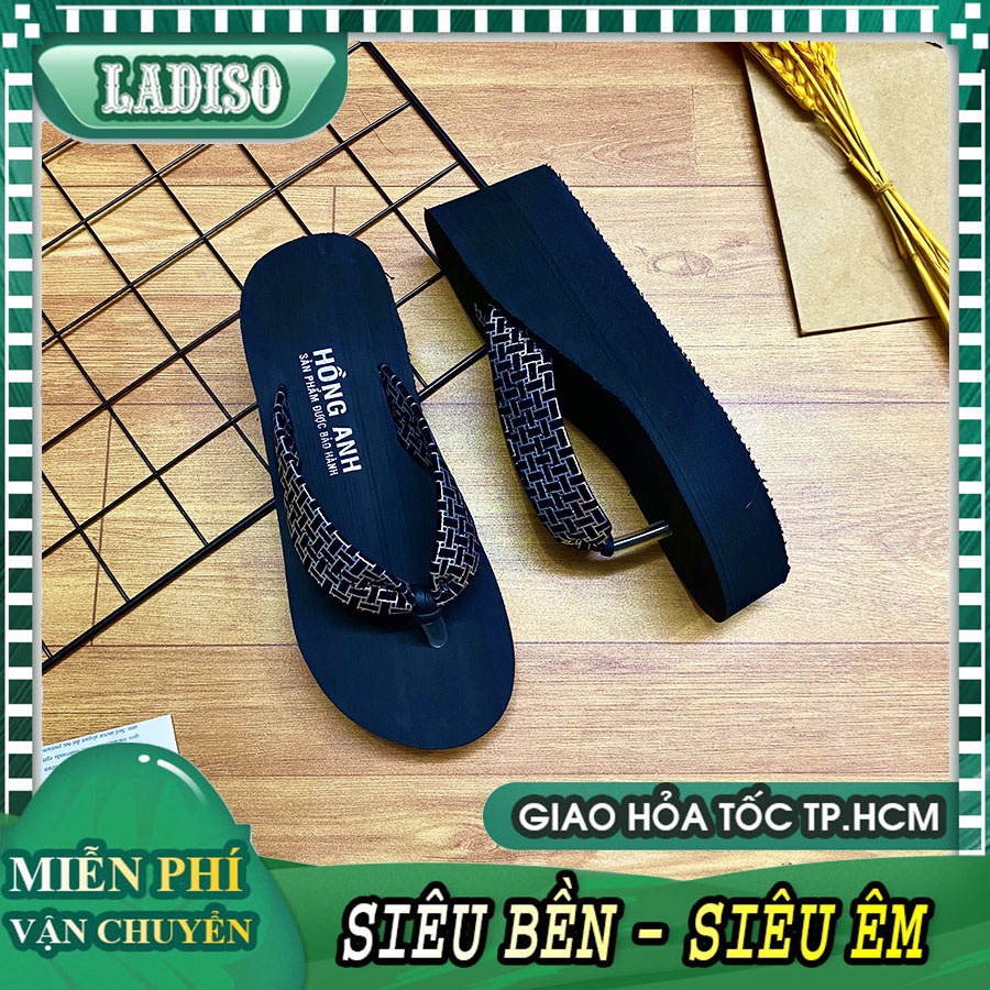 Dép xuồng nữ siêu nhẹ siêu êm LADISO thiết kế sang trọng bắt mắt cao 6cm TT355