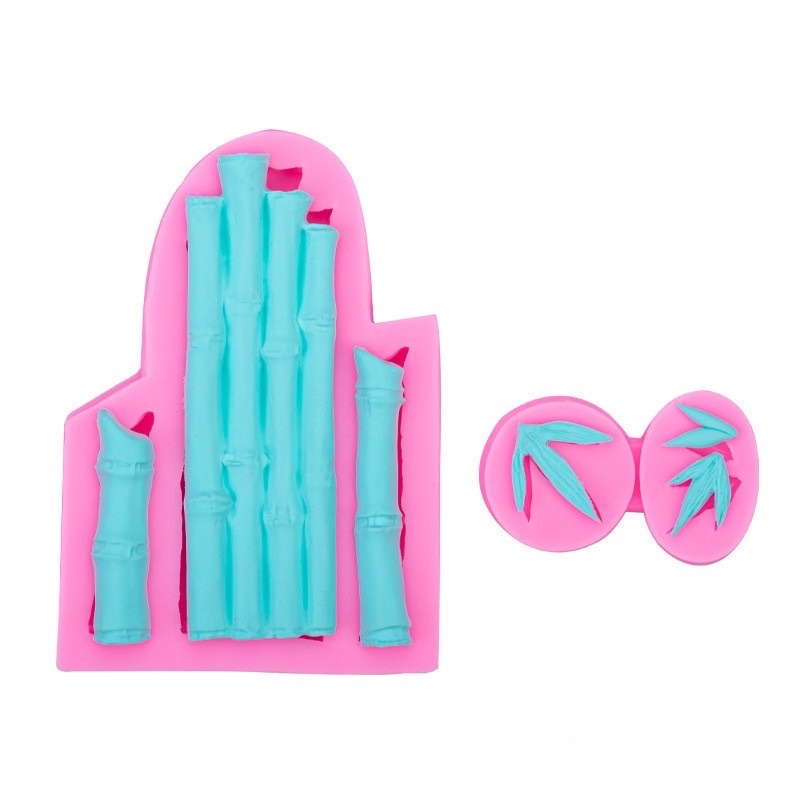 khuôn silicon trúc trang trí bánh