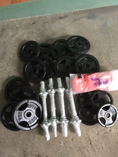 Bộ tạ tháo lắp 21.8kg ( 40 kg tạ và 2 đòn 35cm)