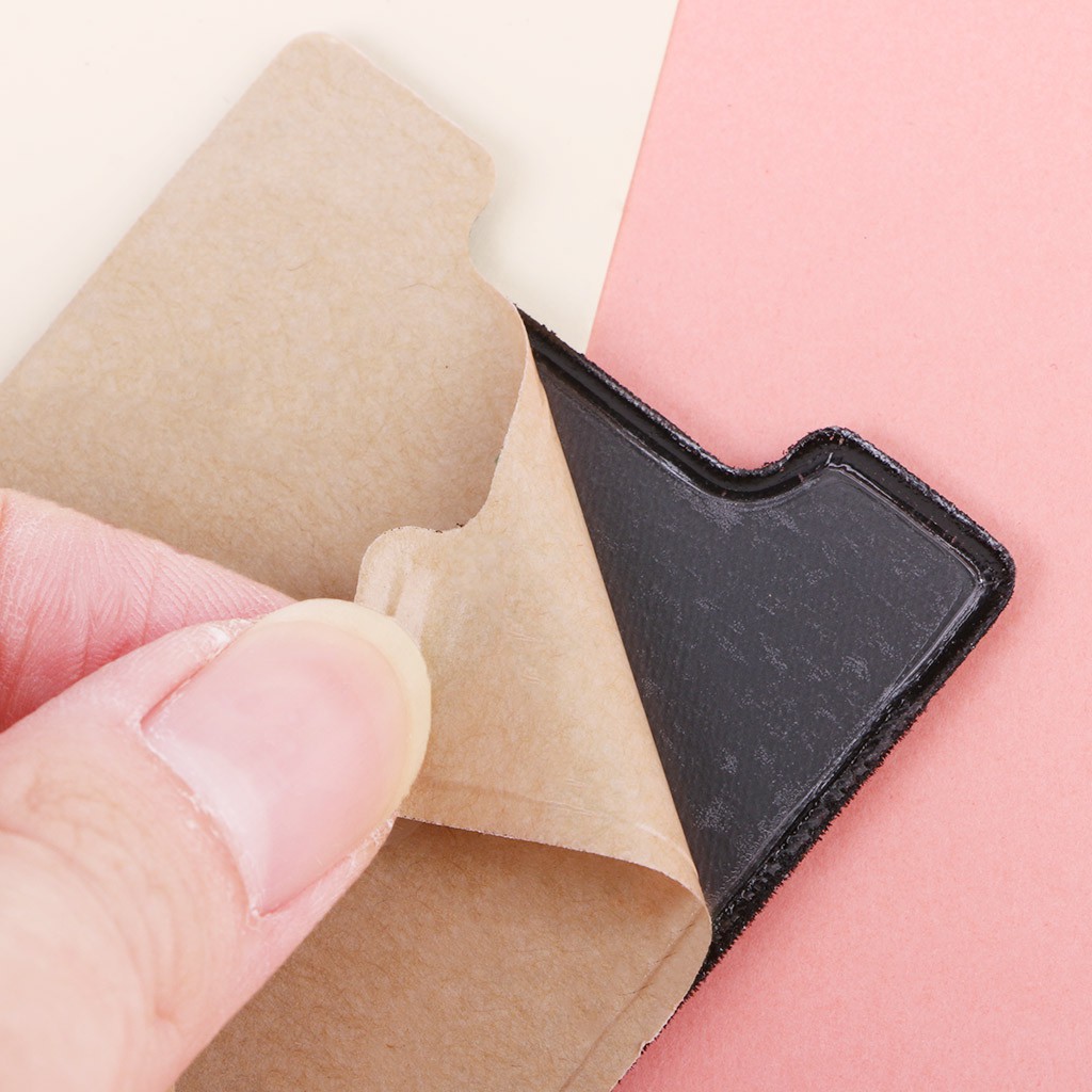 ⭐Elastic Phone Wallet RFID Credit ID Card Holder Adhesive Pocket Sticker Lycra