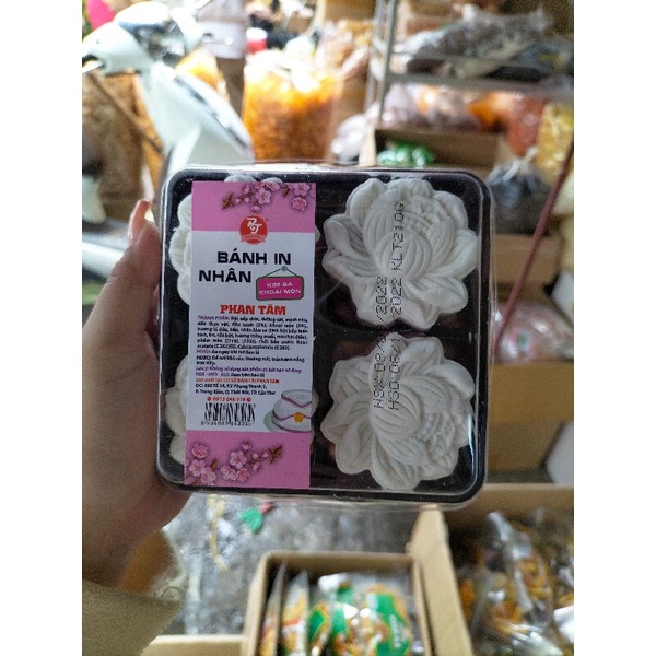 BÁNH IN KIM SA HÌNH HOA SEN 4 Vị